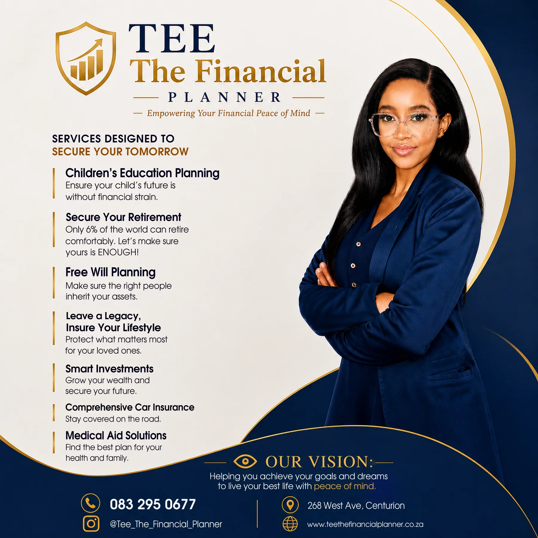 TEE The Financial Planner financial planning and insurance services poster